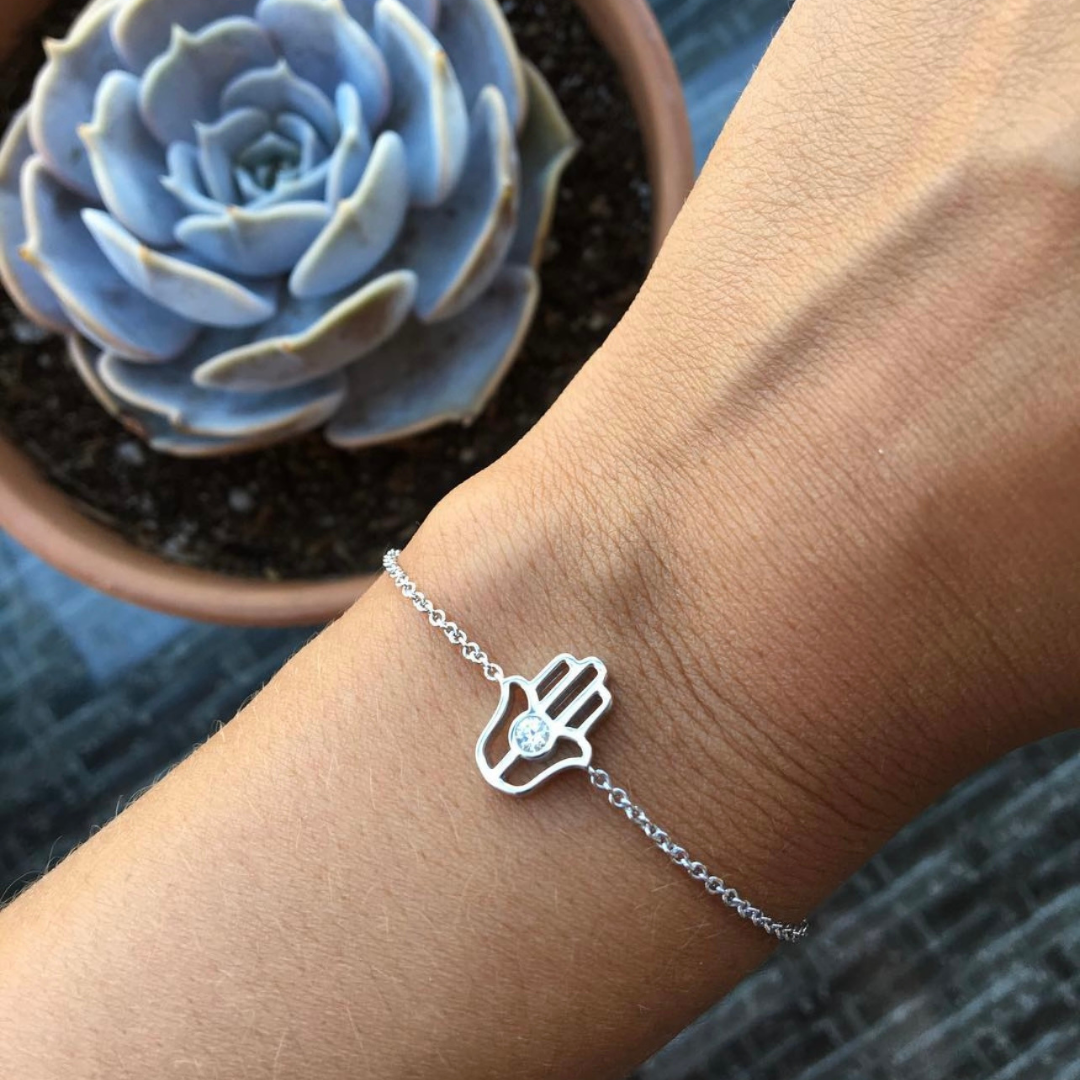 Diamond Hamsa Bracelet