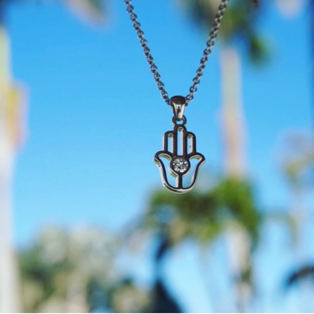 Diamond Hamsa Necklace