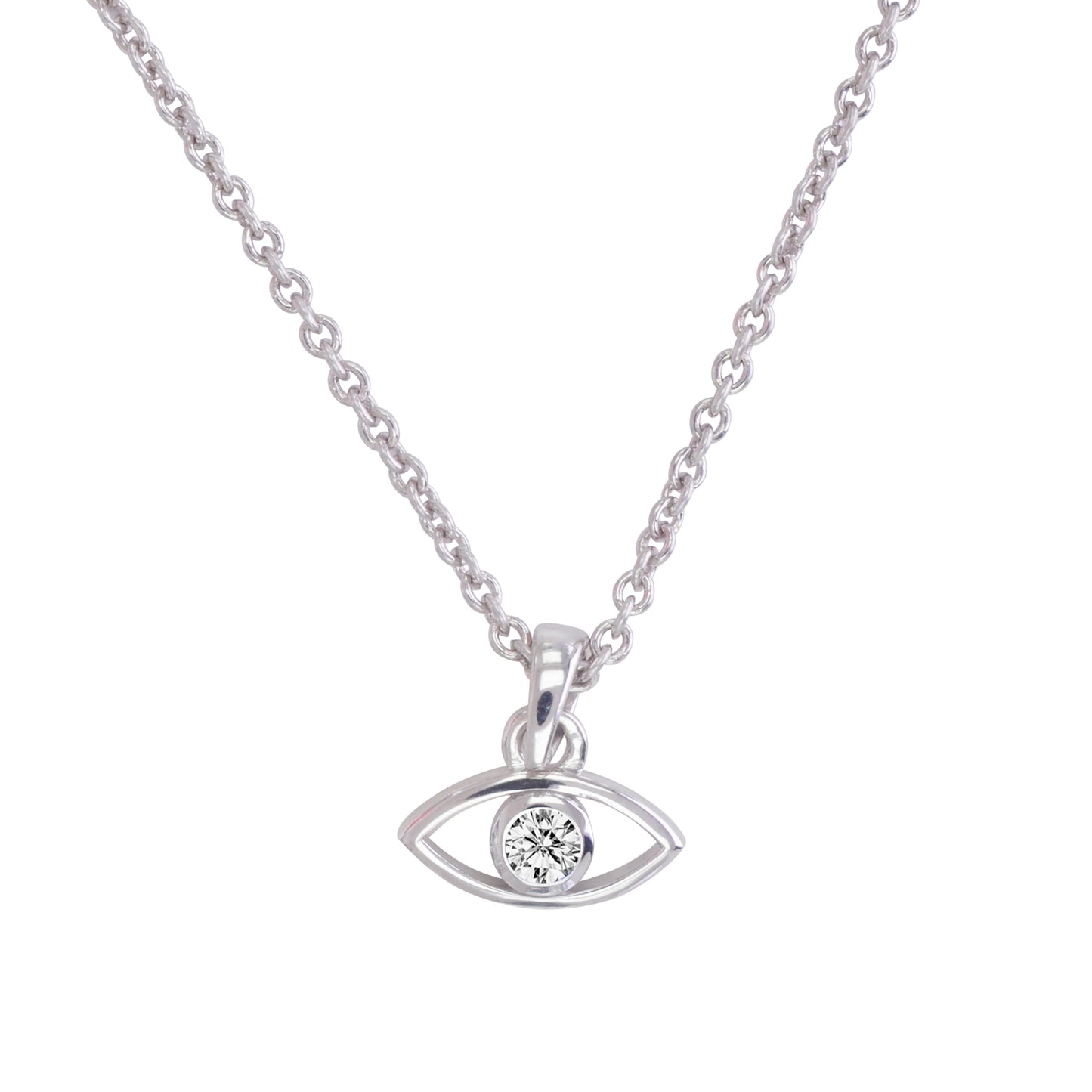 Evil Eye Diamond Necklace