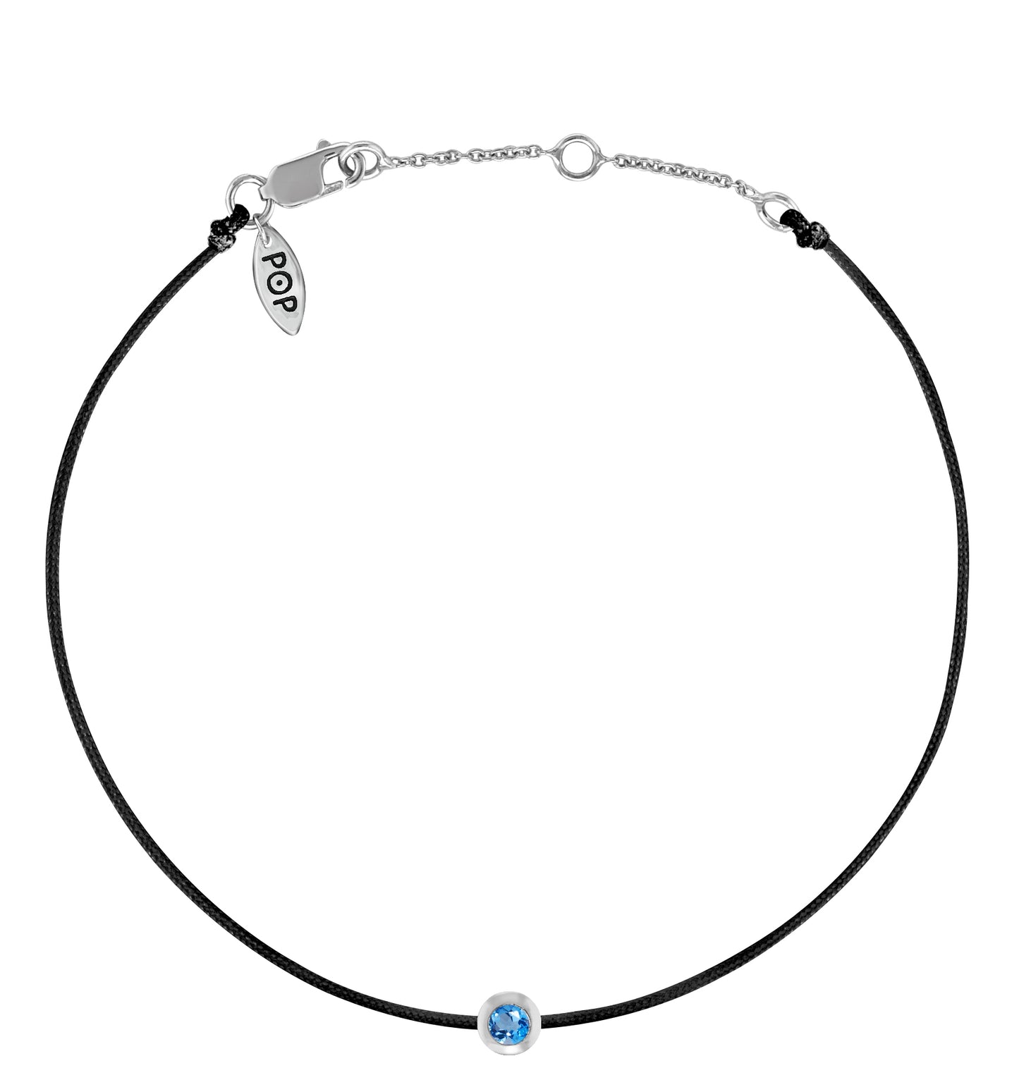 POP Blue Topaz Birthstone Bracelet - DECEMBER - POP Diamond Jewelry