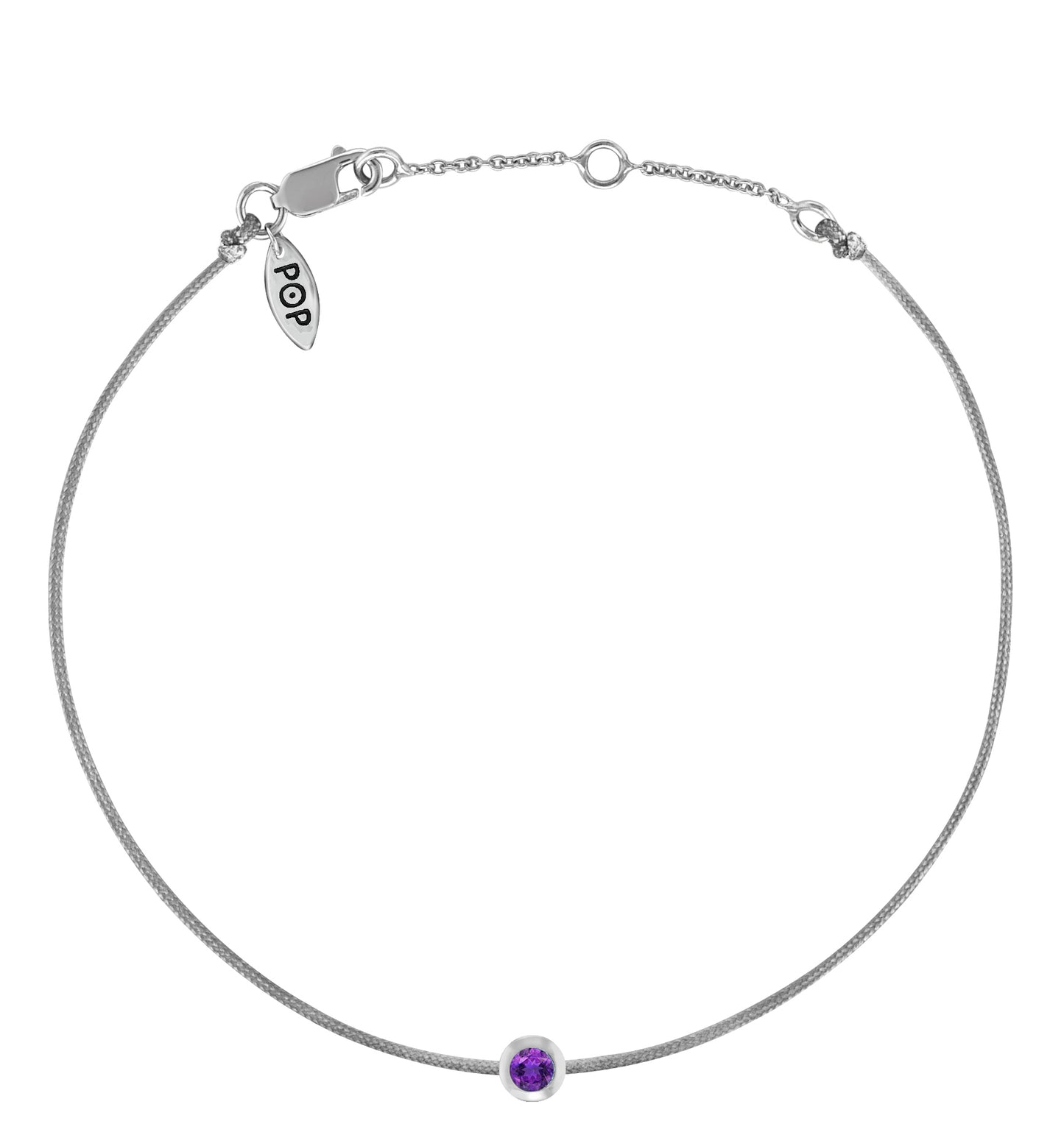 POP Amethyst Birthstone Bracelet - FEBRUARY - POP Diamond Jewelry