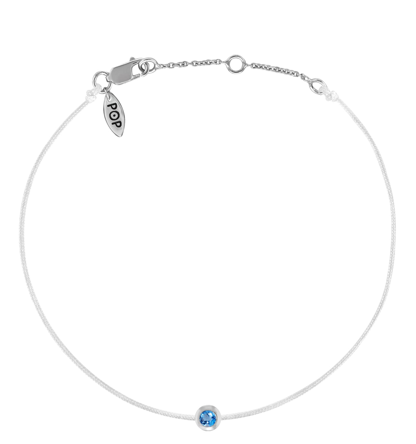 POP Blue Topaz Birthstone Bracelet - DECEMBER - POP Diamond Jewelry