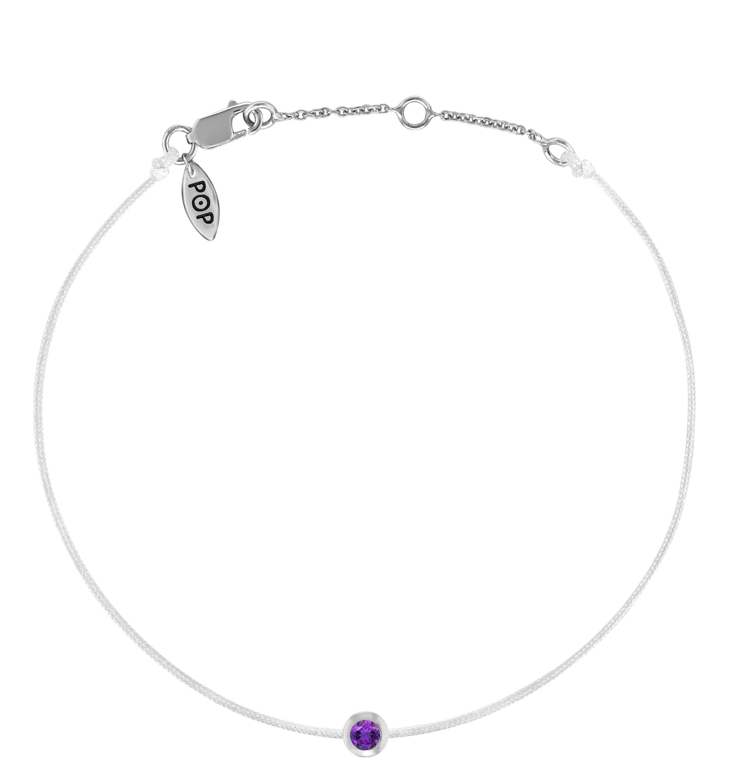 POP Amethyst Birthstone Bracelet - FEBRUARY - POP Diamond Jewelry