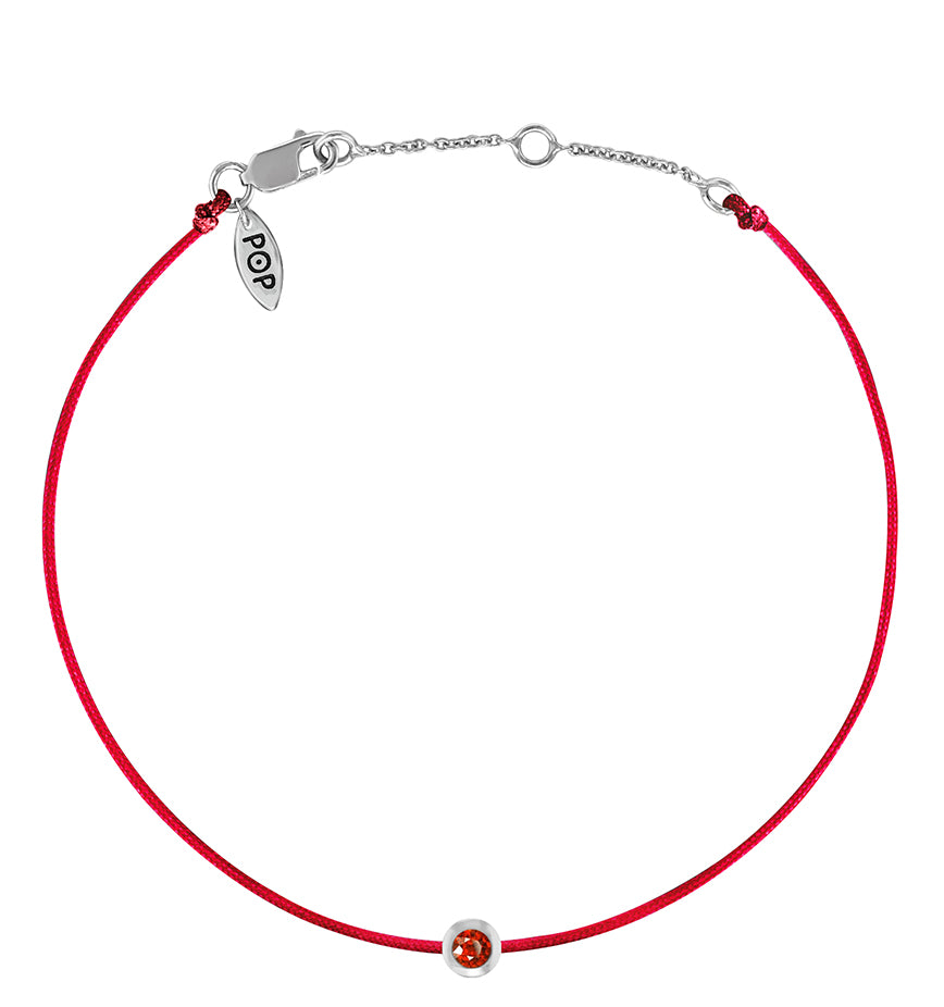 POP Garnet Birthstone Bracelet - JANUARY - POP Diamond Jewelry