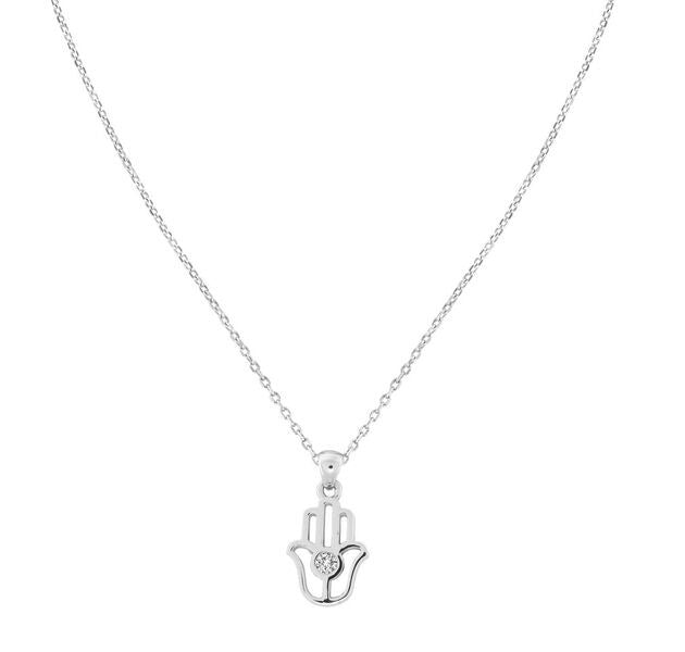 POP .10cts Diamond Hamsa Necklace - POP Diamond Jewelry