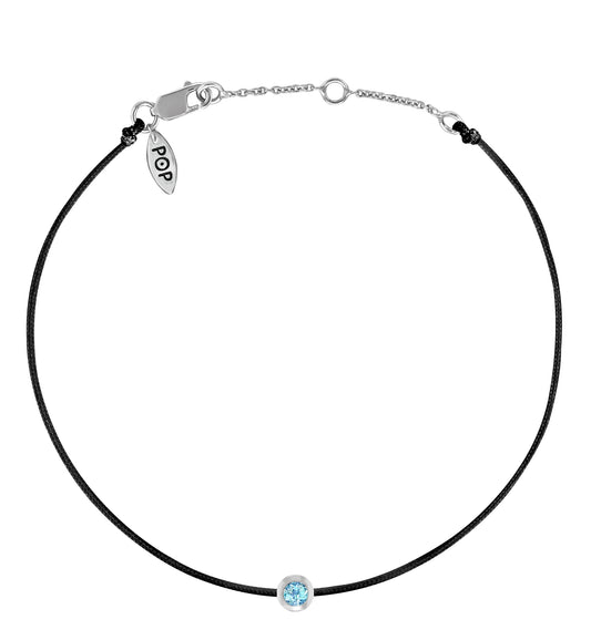 POP Aquamarine Birthstone Bracelet - MARCH - POP Diamond Jewelry