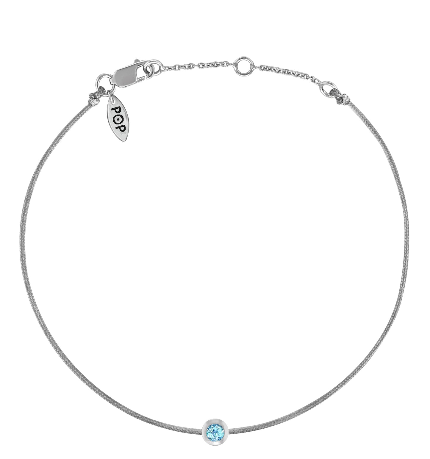 POP Aquamarine Birthstone Bracelet - MARCH - POP Diamond Jewelry