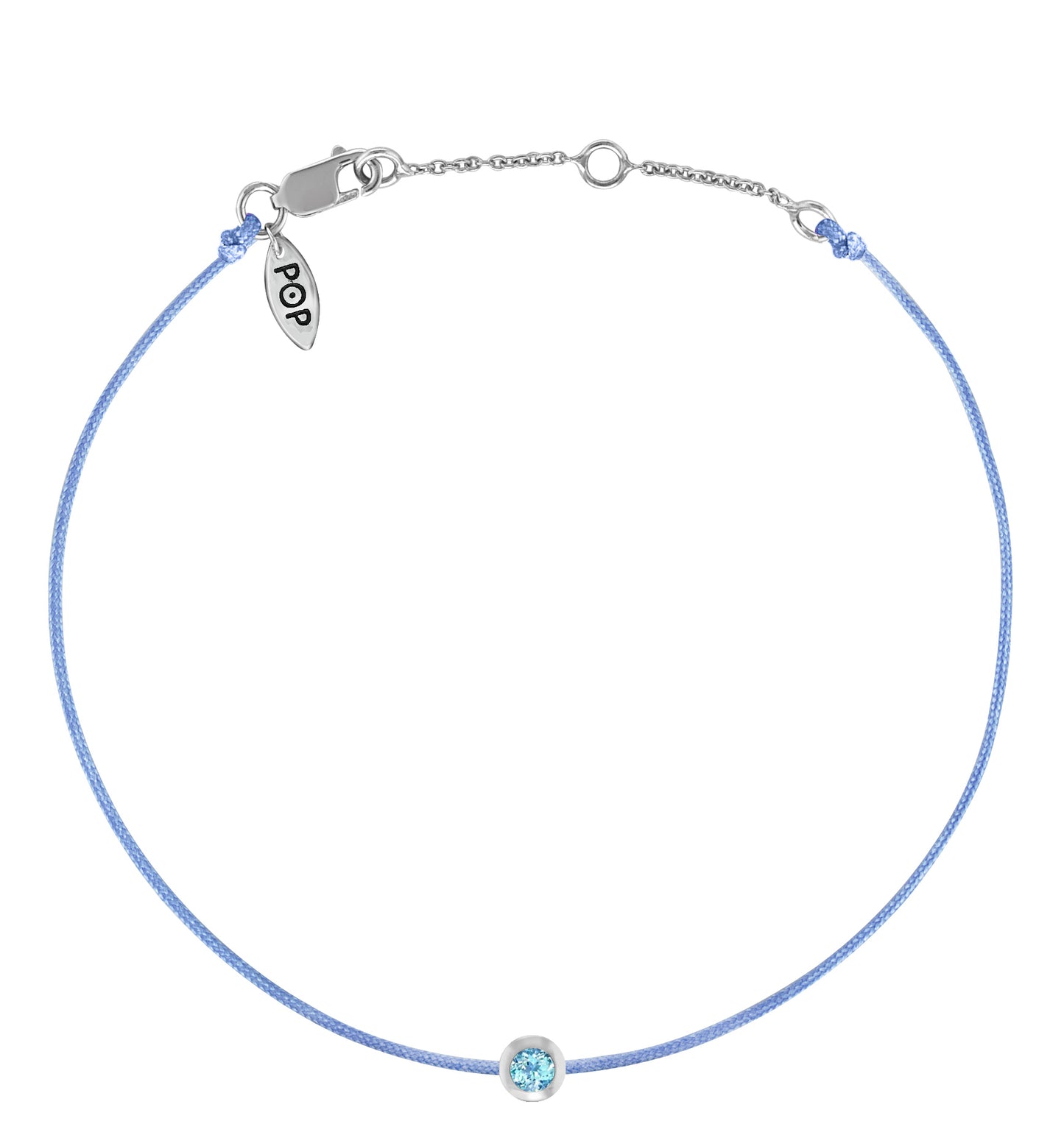 POP Aquamarine Birthstone Bracelet - MARCH - POP Diamond Jewelry